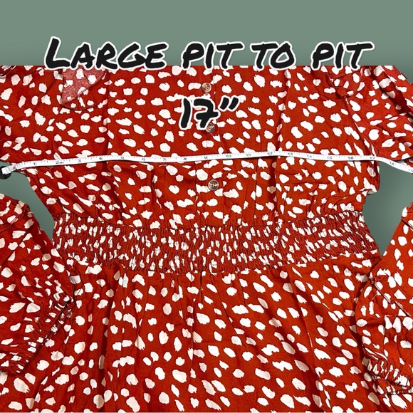 🎉HP🎉 NWT MS. SPARKLiNG Red and White Polka Dot Mini Ruffle Dress. Various Sizes - Picture 11 of 14